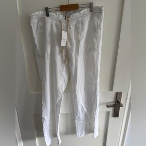 Roxy women’s low rise lien pants size L